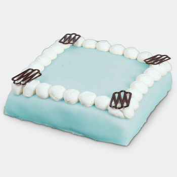 Marsepeintaart blauw
