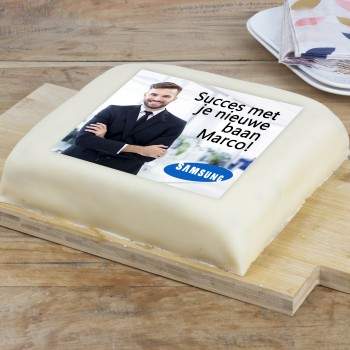 Marzipan photo cake