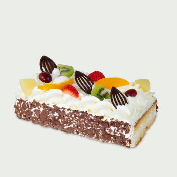 Whipped cream Schnitte chocolate