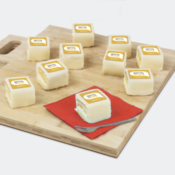 Petit fours with logo