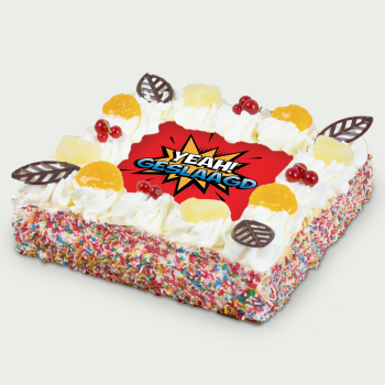 Whipped cream cake Graduated!