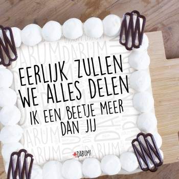 Eerlijk zullen we alles delen