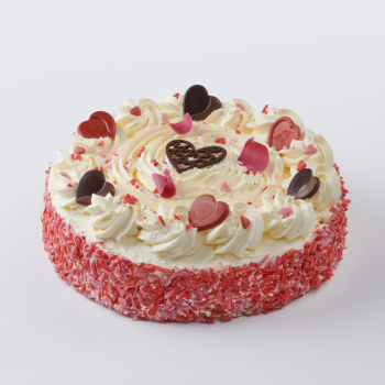 Valentine's cake round