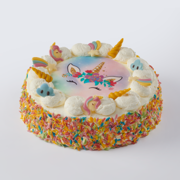 Unicorn taart rond