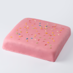 Festive marzipan cake pink