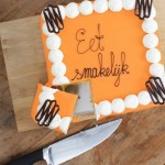 Marzipan cake orange