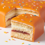 Festive marzipan cake orange