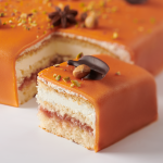 Luxurious marzipan cake orange