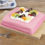 Marsepeintaart luxe roze