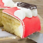 Marzipan photo cake deluxe red
