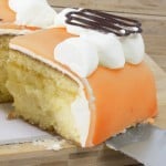 Marzipan photo cake deluxe orange