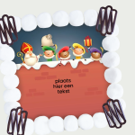 Marzipan cake Sint & Piet