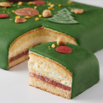 Christmas marzipan cake